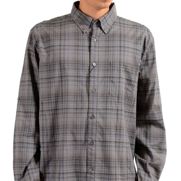John Varvatos Star USA Cotton Plaid Casual Button Down Shirt Sz XXL - Picture 1 of 8